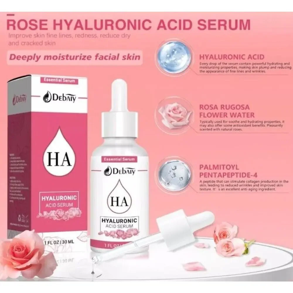 Debaiy Rose Hyaluronic Acid Anti Aging Wrinkle Hydrating Serum‎ For Face Skin